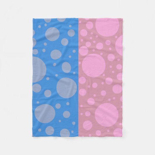 Couverture Polaire Pointeur bleu rose, petit (Devant)