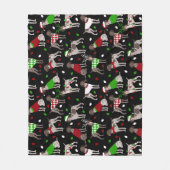 Couverture Polaire Pointeur brun allemand de Noël Fleece Blanke (Devant)