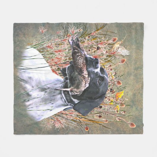 Couverture Polaire Pointeur, Chasse Bécasse (Devant (Horizontal))