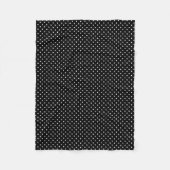 Couverture Polaire Points blancs Point Polka noir (Devant)
