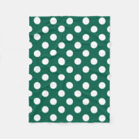 Points blancs sur vert sauge