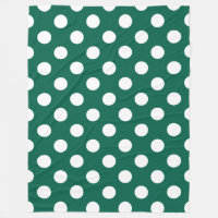Points blancs sur vert sauge