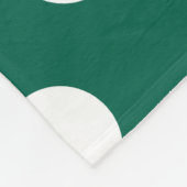 Couverture Polaire Points blancs sur vert sauge (Coin)