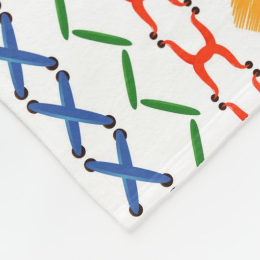 Couverture Polaire Points colorés (Coin)