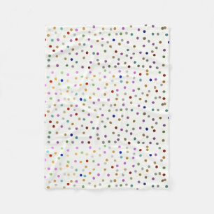 Couverture Polaire Points colorés à la mode de confettis