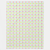 Couverture Polaire Points colorés d'aquarelle Pastel (Devant)
