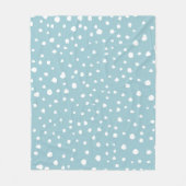 Couverture Polaire Points Dalmatiens Bleus, Points Dalmatiens, Impres (Devant)