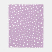 Couverture Polaire Points Dalmatiens Lilac, Points Dalmatiens, Pots D (Devant)