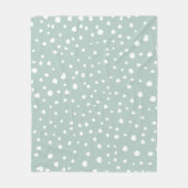 Couverture Polaire Points Dalmatiens verts, Points Dalmatiens, Pots D (Devant)