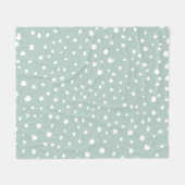 Couverture Polaire Points Dalmatiens verts, Points Dalmatiens, Pots D (Devant (Horizontal))