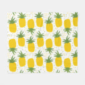 Couverture Polaire Points d'ananas : Conception de fruits d'été (Devant (Horizontal))