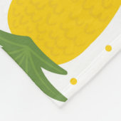 Couverture Polaire Points d'ananas : Conception de fruits d'été (Coin)