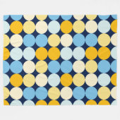 Couverture Polaire Points de couleur 02 - Bleu foncé (Devant (Horizontal))