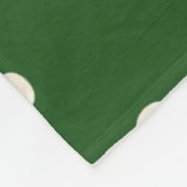 Couverture Polaire Points de crâne Kawaii mignons aléatoires vert fon (Coin)