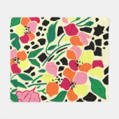 Couverture Polaire Points de jardin tropicaux (Devant (Horizontal))