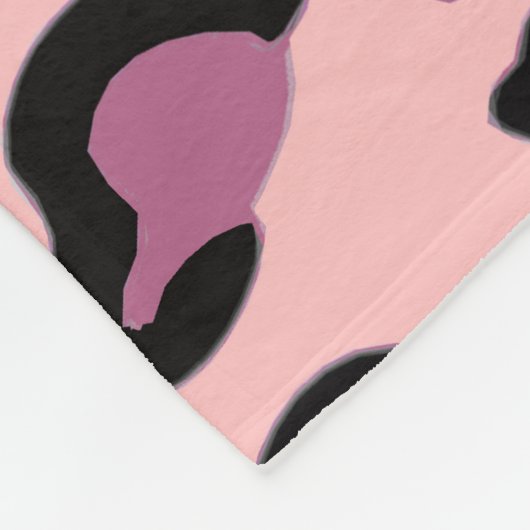 Couverture Polaire Points et Empreintes de léopard (Coin)