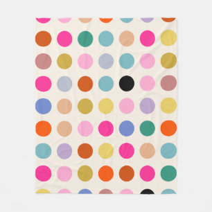 Couverture Polaire Points géométriques Vintages colorés