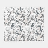 Couverture Polaire Points gris clair motif Abstrait tacheté (Devant (Horizontal))