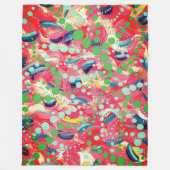 Couverture Polaire Points heureux et formes jouées (Devant)