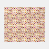 Couverture Polaire Points modernes du milieu du siècle - beige & neut (Devant (Horizontal))