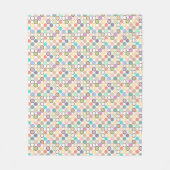 Couverture Polaire Points modernes du milieu du siècle - blanc avec p (Devant)
