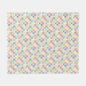 Couverture Polaire Points modernes du milieu du siècle - blanc avec p (Devant (Horizontal))