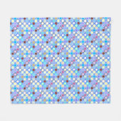 Couverture Polaire Points modernes du milieu du siècle - bleu ciel & (Devant (Horizontal))