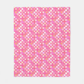 Couverture Polaire Points modernes du milieu du siècle - rose profond (Devant)