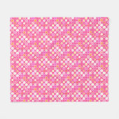 Couverture Polaire Points modernes du milieu du siècle - rose profond (Devant (Horizontal))