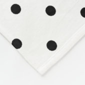 Couverture Polaire Points noirs et blancs (Coin)