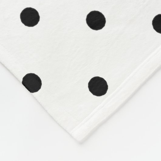 Couverture Polaire Points noirs et blancs (Coin)