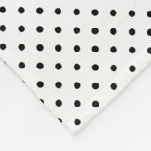 Couverture Polaire Points noirs Point Polka blanc (Coin)