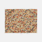 Couverture Polaire Points orange moderne (Devant (Horizontal))