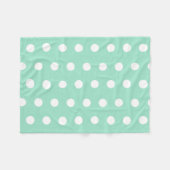 Couverture Polaire Points Poka Verts (Devant (Horizontal))