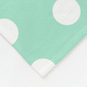 Couverture Polaire Points Poka Verts (Coin)