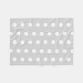 Couverture Polaire Points Poka Violets (Devant (Horizontal))