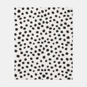 Couverture Polaire Points posters de animaux Noir Et Blanc Dalmatie (Devant)