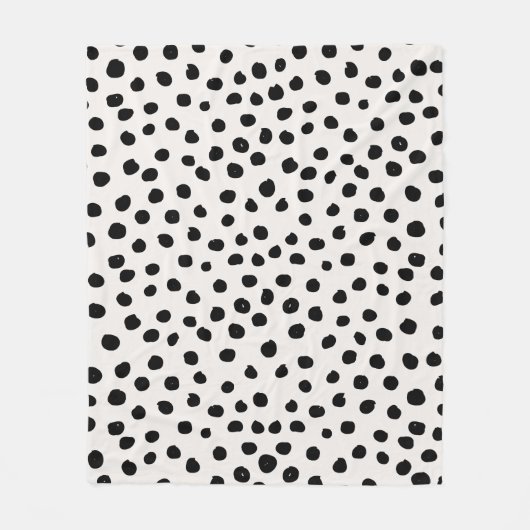 Couverture Polaire Points posters de animaux Noir Et Blanc Dalmatie (Devant)