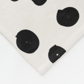 Couverture Polaire Points posters de animaux Noir Et Blanc Dalmatie (Coin)