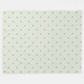 Couverture Polaire Points Vert Menthe   (Devant (Horizontal))