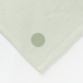Couverture Polaire Points Vert Menthe   (Coin)