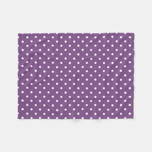 Couverture Polaire Points violets (Devant (Horizontal))