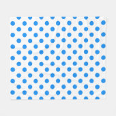 Couverture Polaire Pois blancs Arrière - plans (Devant (Horizontal))