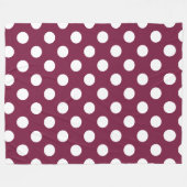 Couverture Polaire Pois blancs en Bourgogne (Devant (Horizontal))