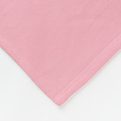 Couverture Polaire Pois blancs en rose (Coin)