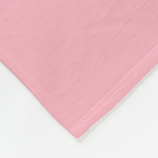 Couverture Polaire Pois blancs en rose (Coin)