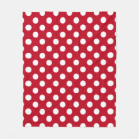 pois blancs en rouge
