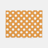 Couverture Polaire Pois blancs sur ambre (Devant (Horizontal))