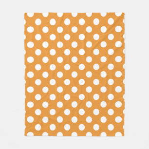 Couverture Polaire Pois blancs sur ambre