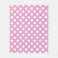 Pois blancs sur rose pâle